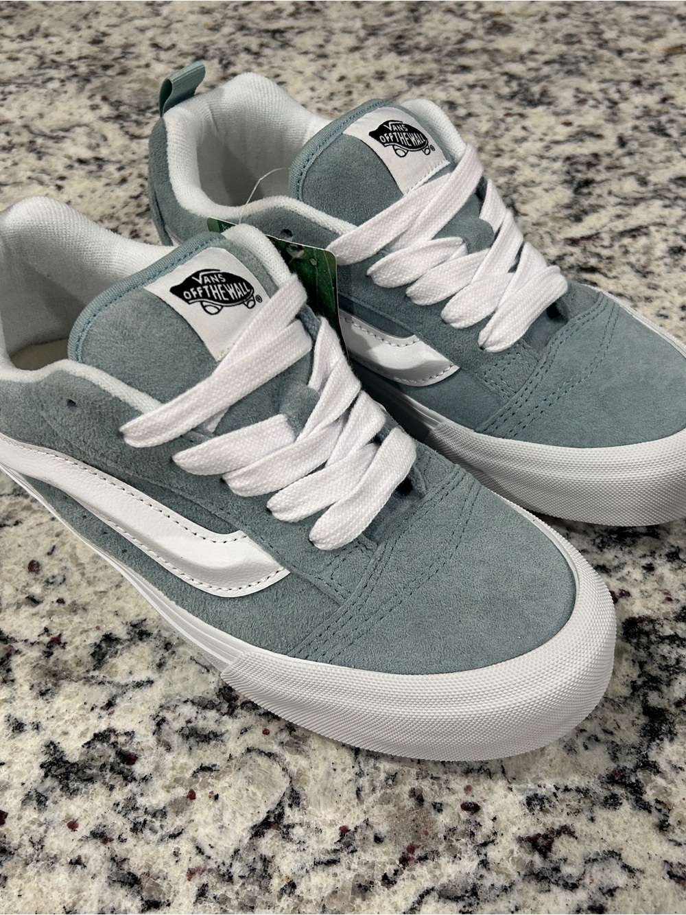 Vans Old Skool Suede Sneakers - Sage Green & White